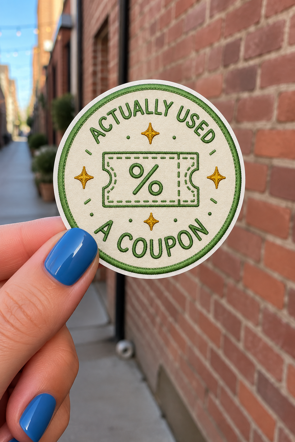 Actually Used a Coupon Sticker