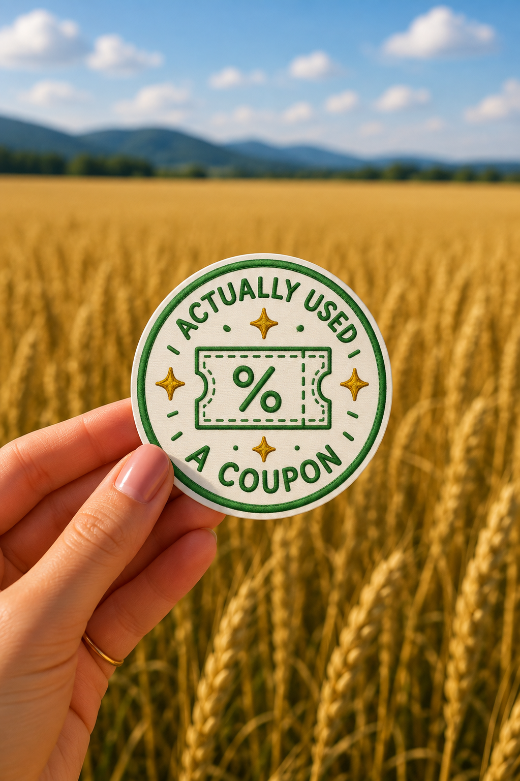 Actually Used a Coupon Sticker