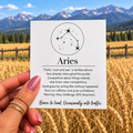 Aries Funny Zodiac sticker, shown in use