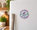 Being Normal Denotes a Lack of Courage magnet on a fridge