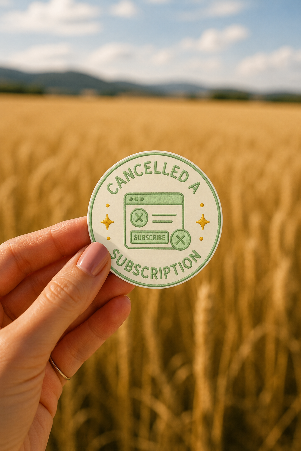 Cancelled a Subscription Sticker