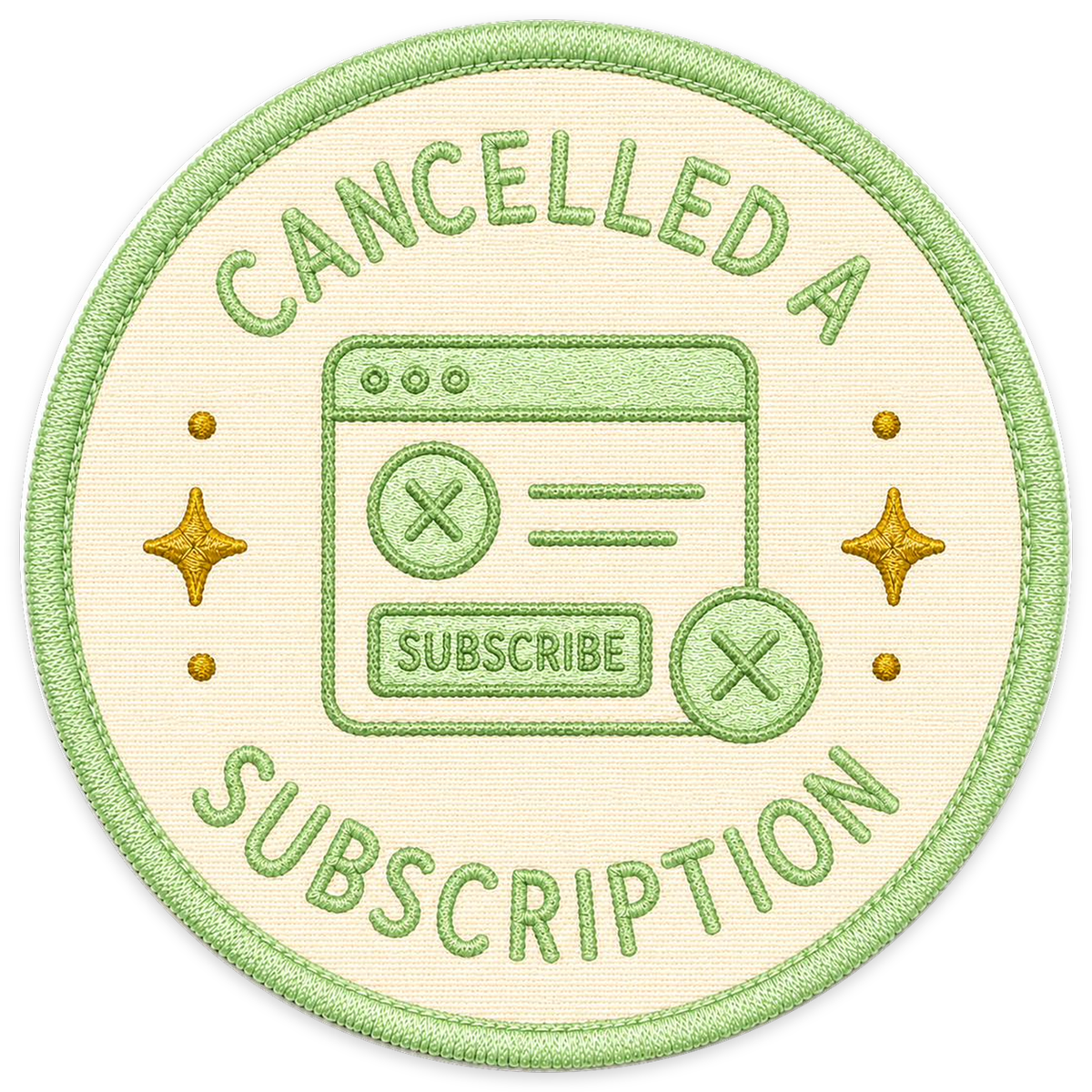Cancelled a Subscription Sticker