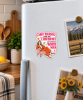 Carry Yourself with the Confidence of a Mediocre White Man magnet on a fridge