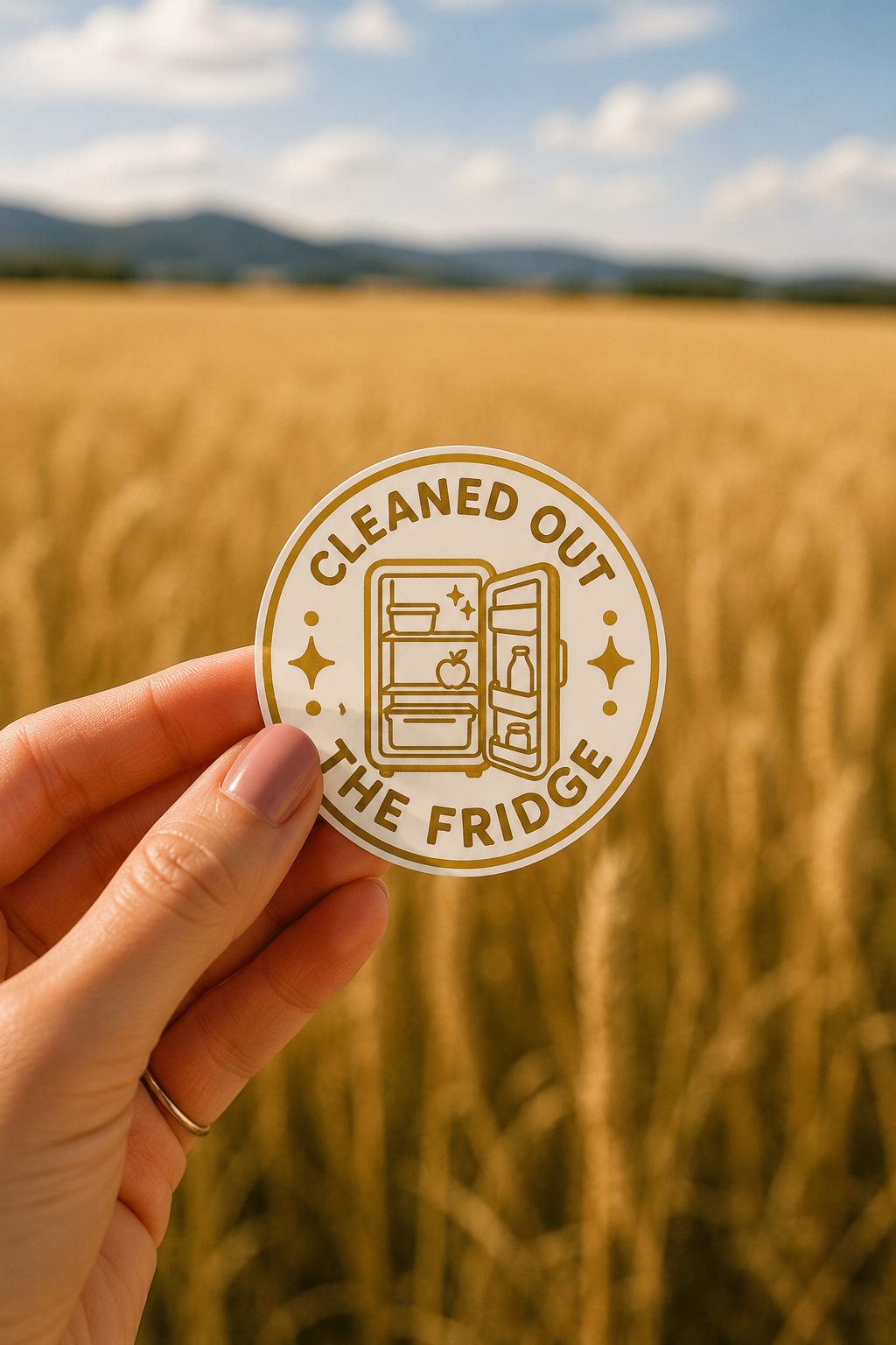 Cleaned Out the Fridge Sticker