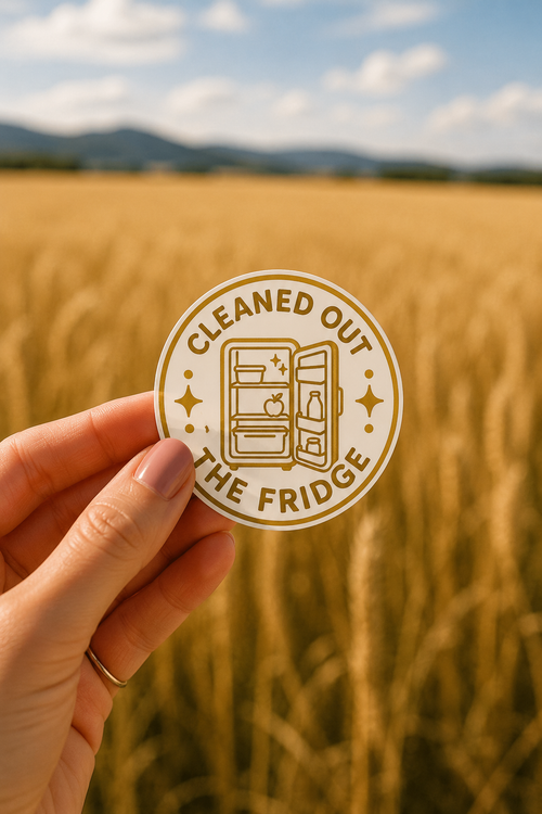 Cleaned Out the Fridge Sticker