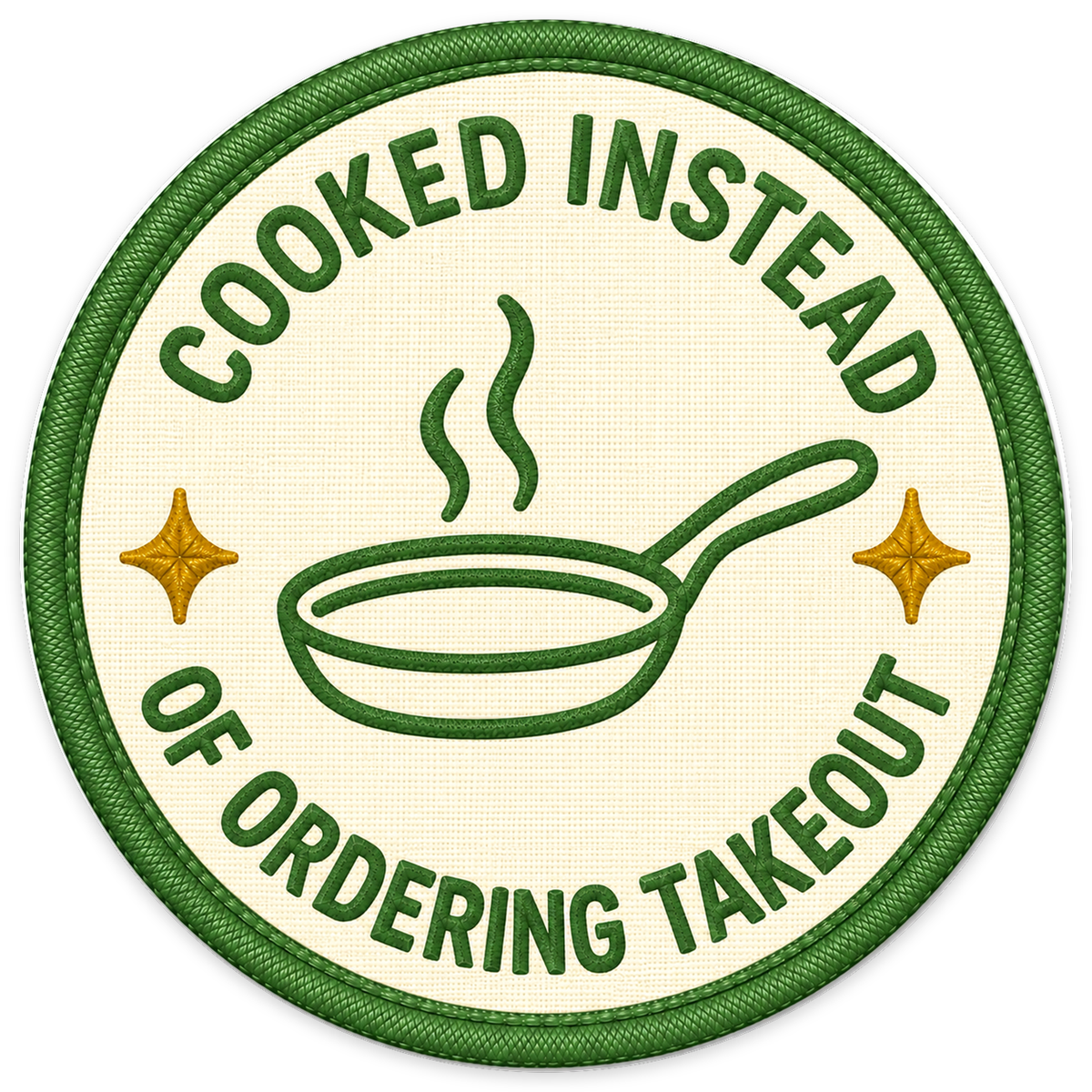Cooked Instead of Ordering Takeout Sticker