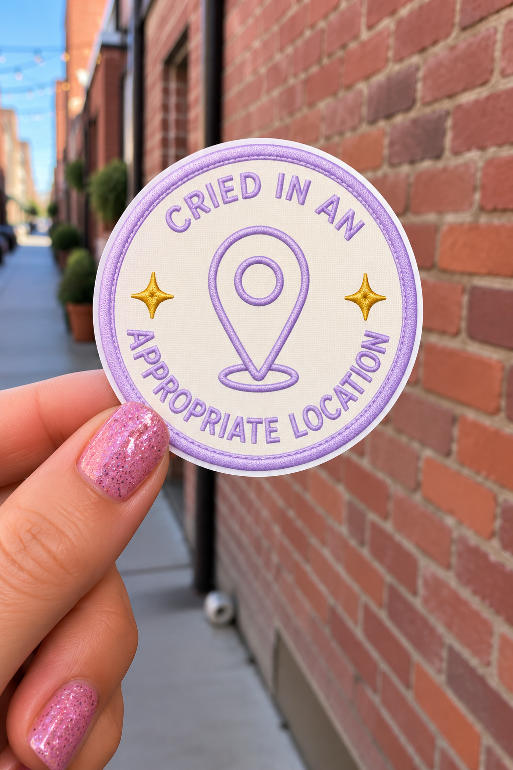 Cried in an Appropriate Location Sticker