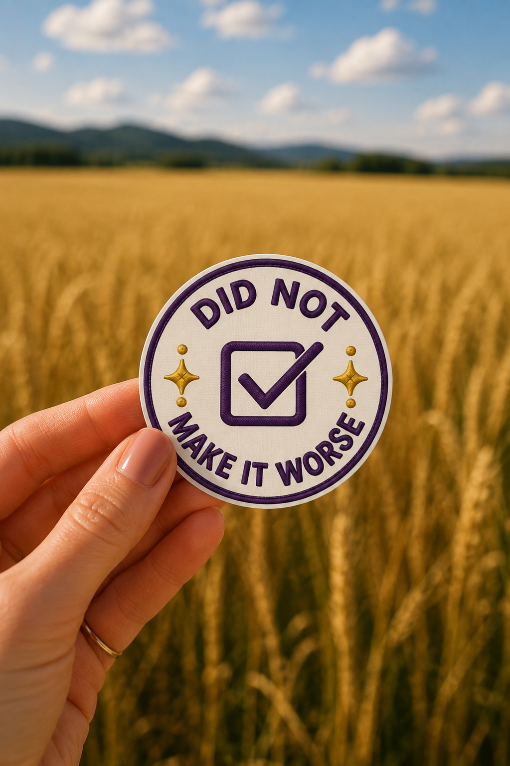 Did Not Make It Worse Sticker