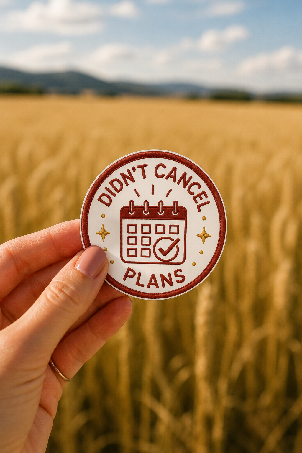 Didn't Cancel Plans Sticker