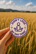 Didn't Lose My Shit Today Sticker