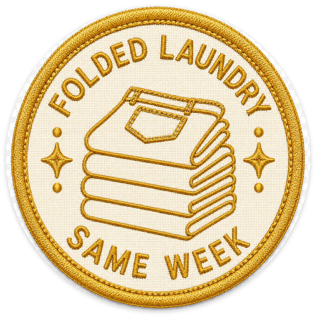 Folded Laundry Same Week Sticker