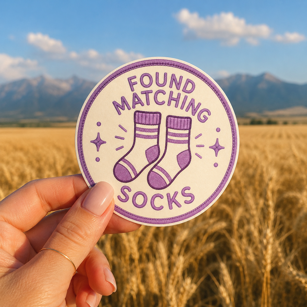 Found Matching Socks Sticker