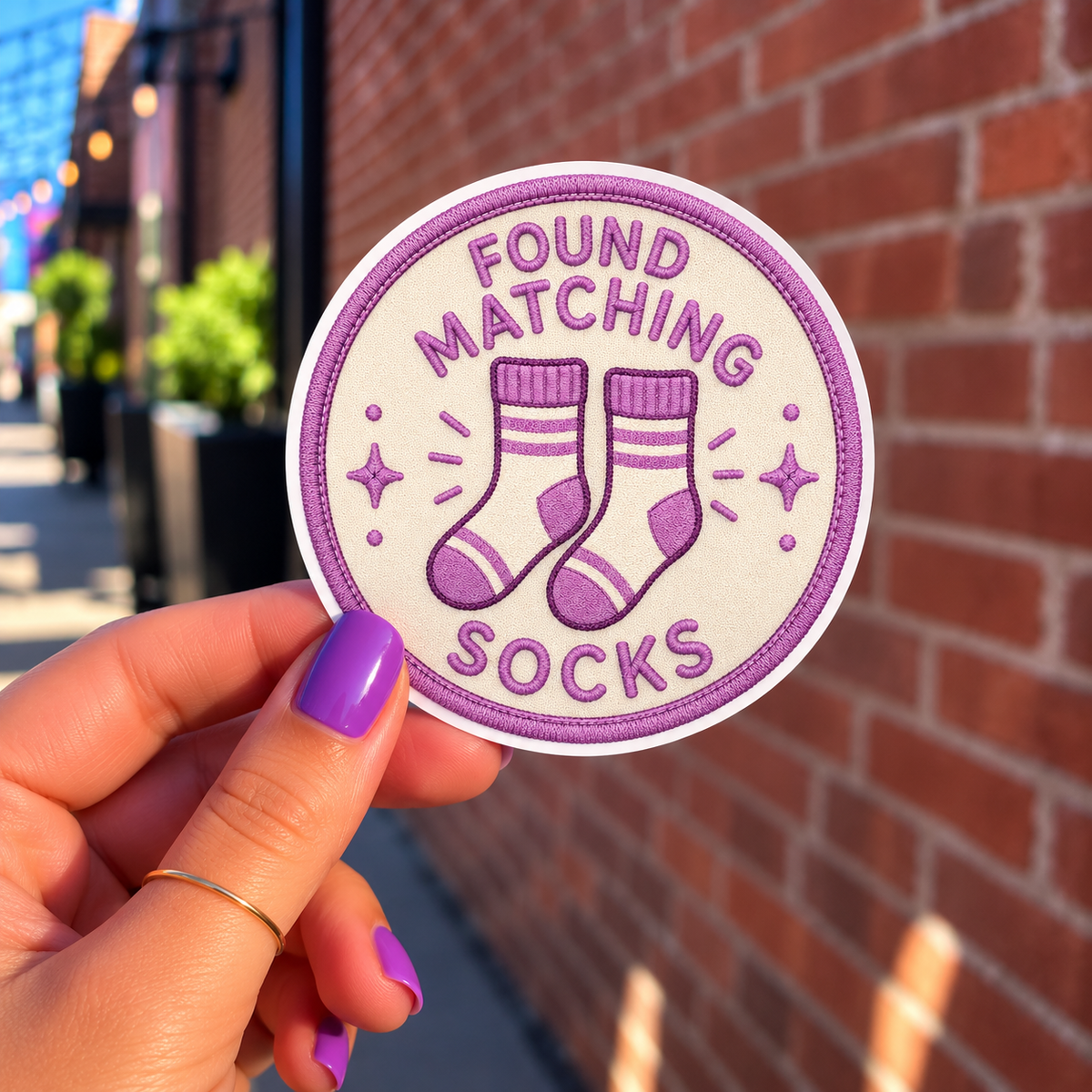 Found Matching Socks Sticker