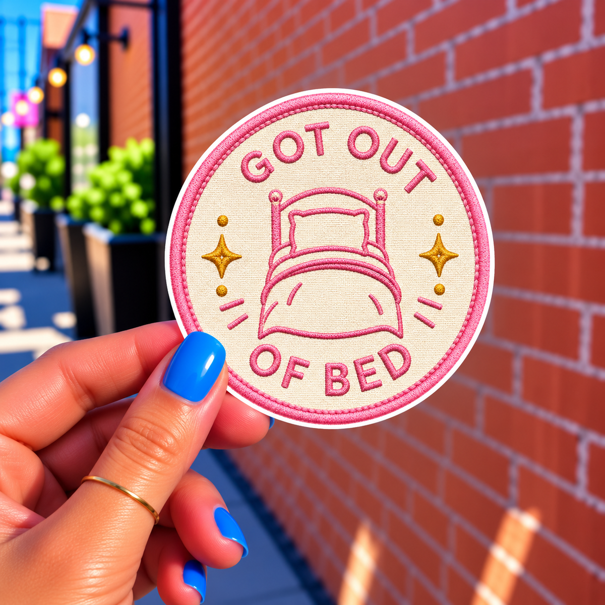 Got Out of Bed Sticker