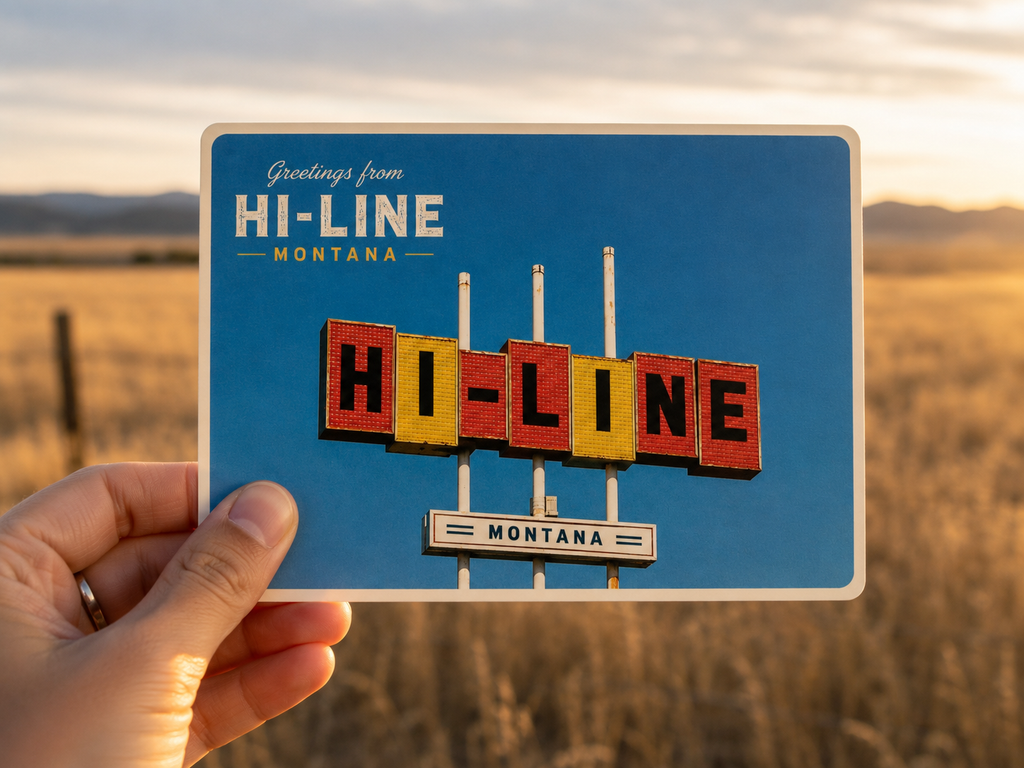 Greetings from Hi-Line Montana Sticker