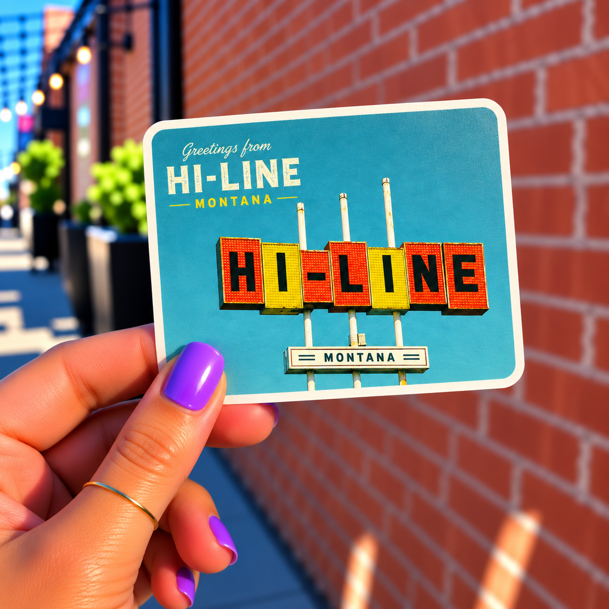 Greetings from Hi-Line Montana Sticker