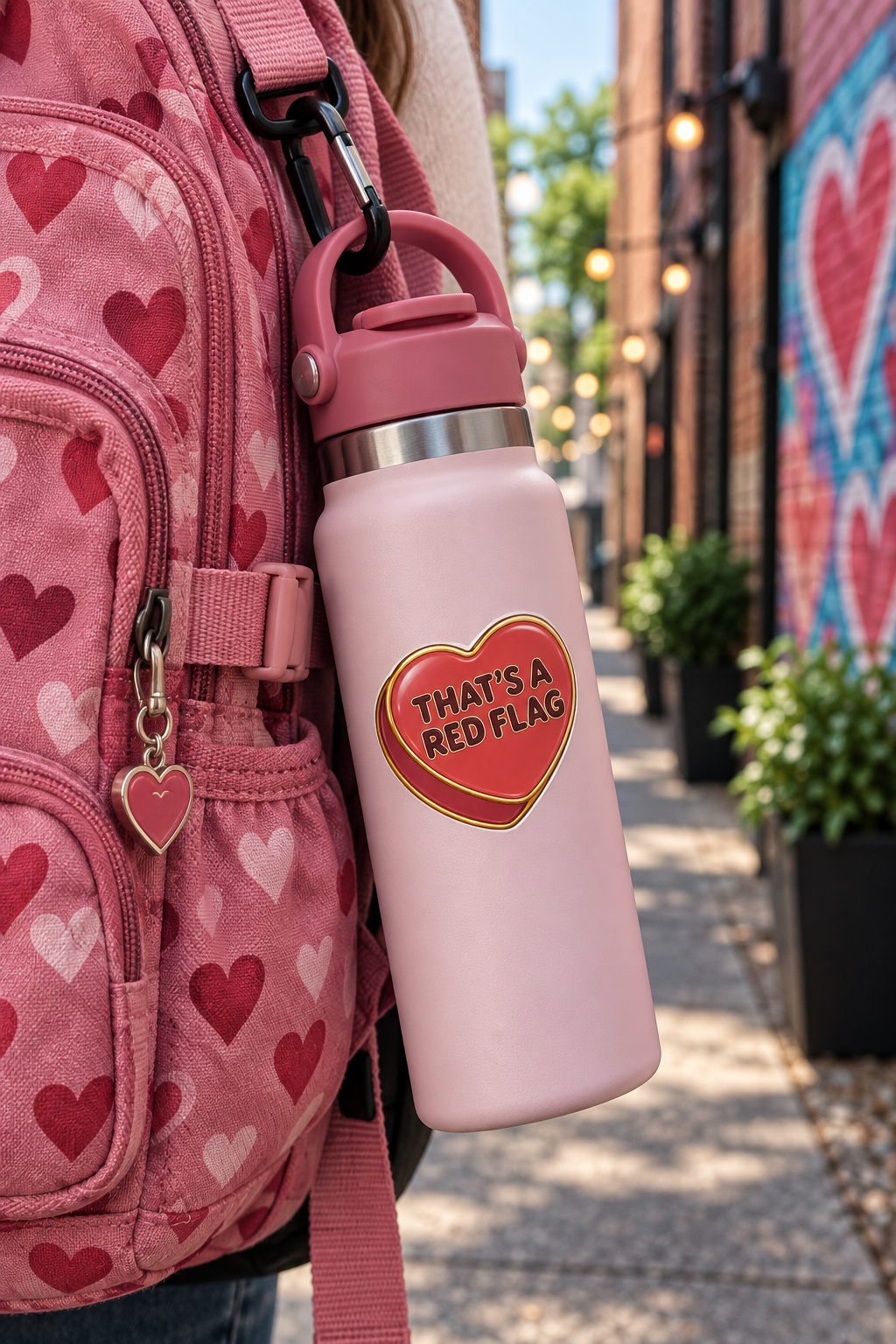 That's A Red Flag Conversation Heart Sticker