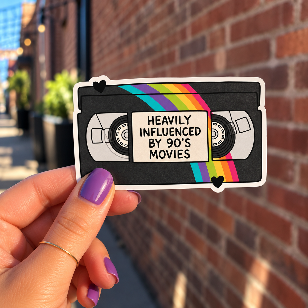 Heavily Influenced by 90s Movies Sticker
