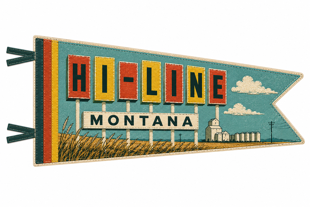Hi-Line Montana Pennant magnet