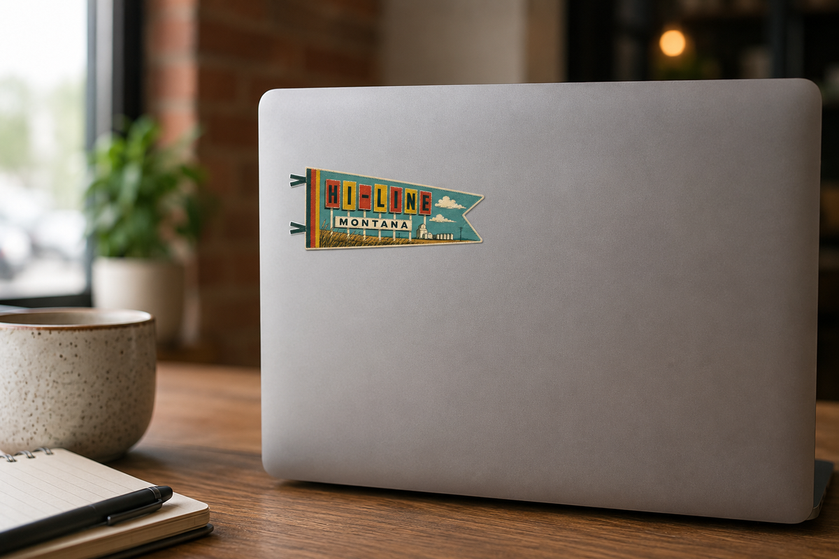 Hi-Line Montana Pennant Sticker