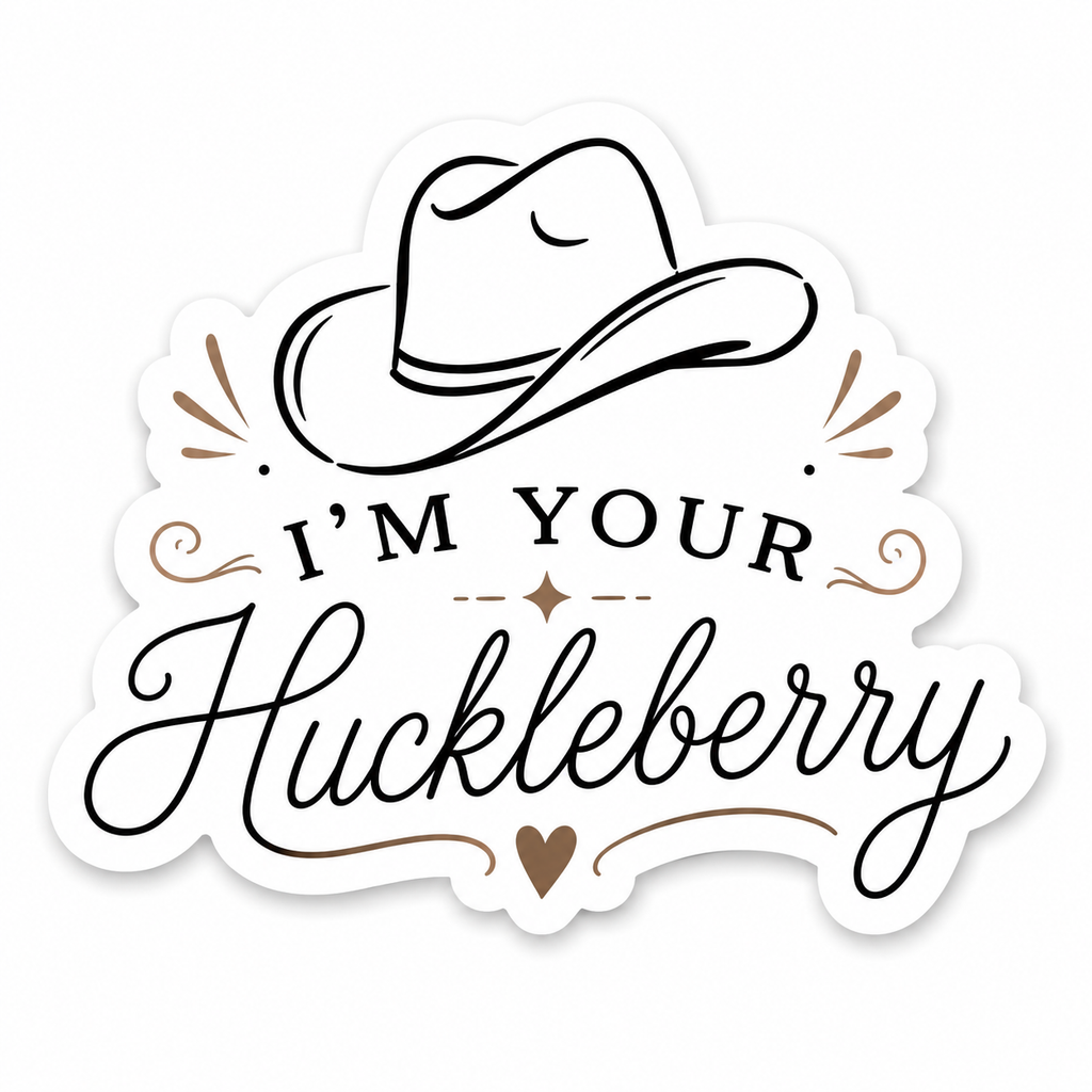 I'm Your Huckleberry Sticker