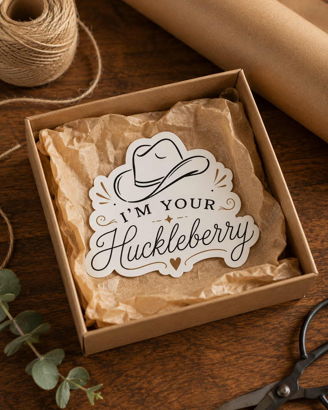 I'm Your Huckleberry magnet styled