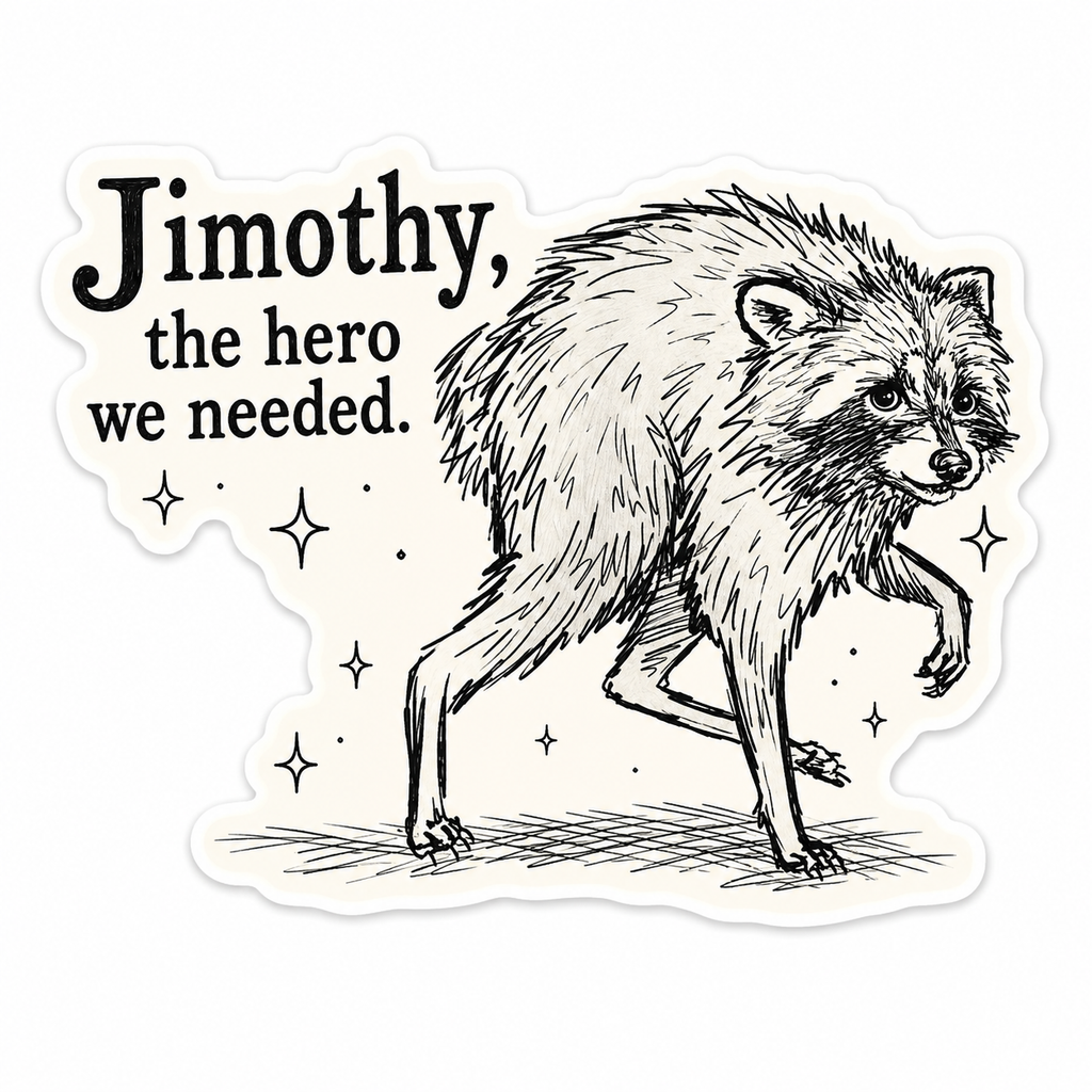 Jimothy, the Hero We Needed design