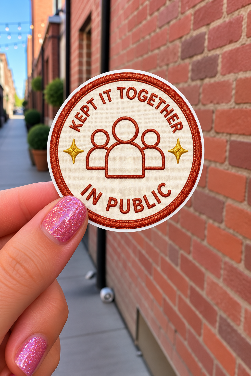 Kept It Together in Public Sticker