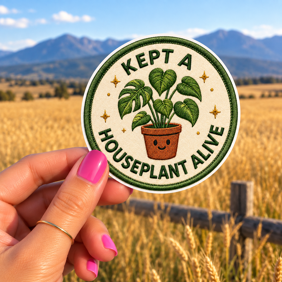Kept a Houseplant Alive Sticker
