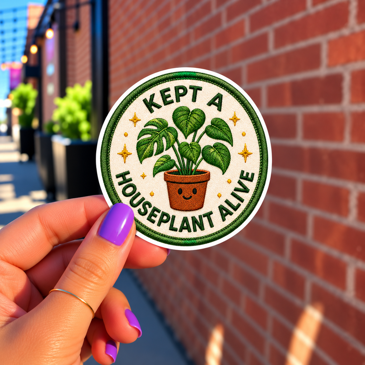 Kept a Houseplant Alive Sticker