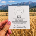 Leo Funny Zodiac sticker, shown in use