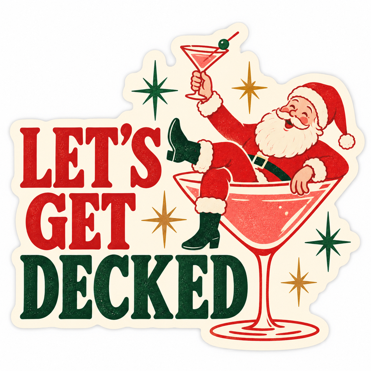 Let's Get Decked design, flat artwork