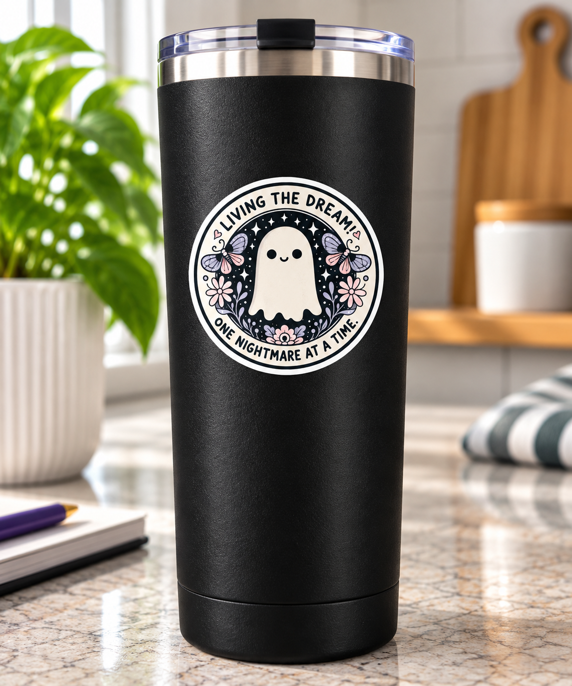 Living the Dream One Nightmare at a Time Sticker