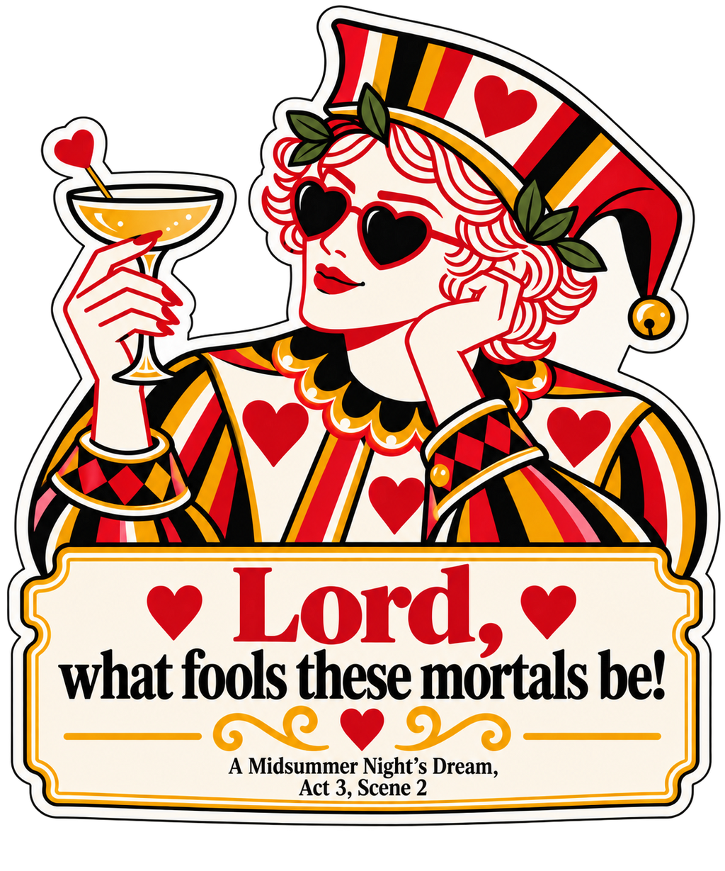 Lord, What Fools These Mortals Be! Sticker