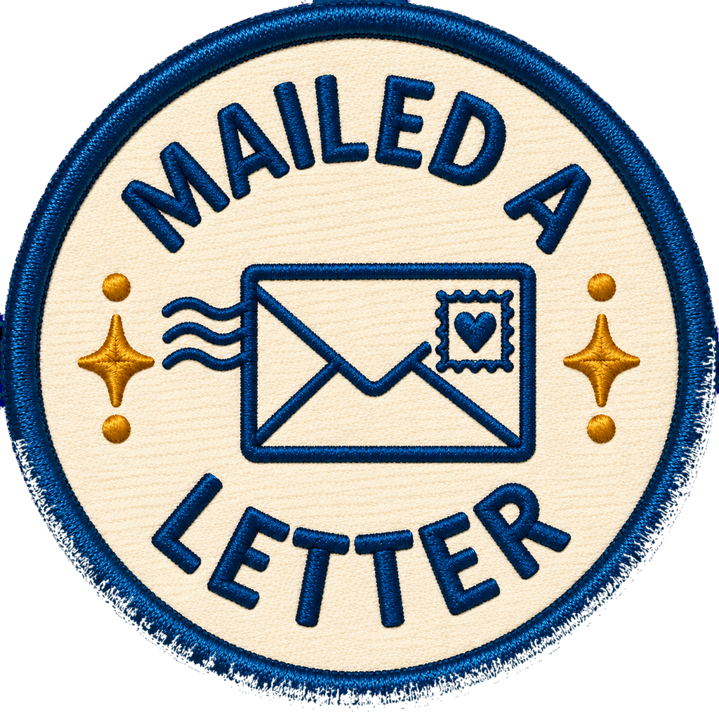 Mailed a Letter sticker, flat artwork