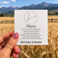 Pisces Funny Zodiac sticker, shown in use