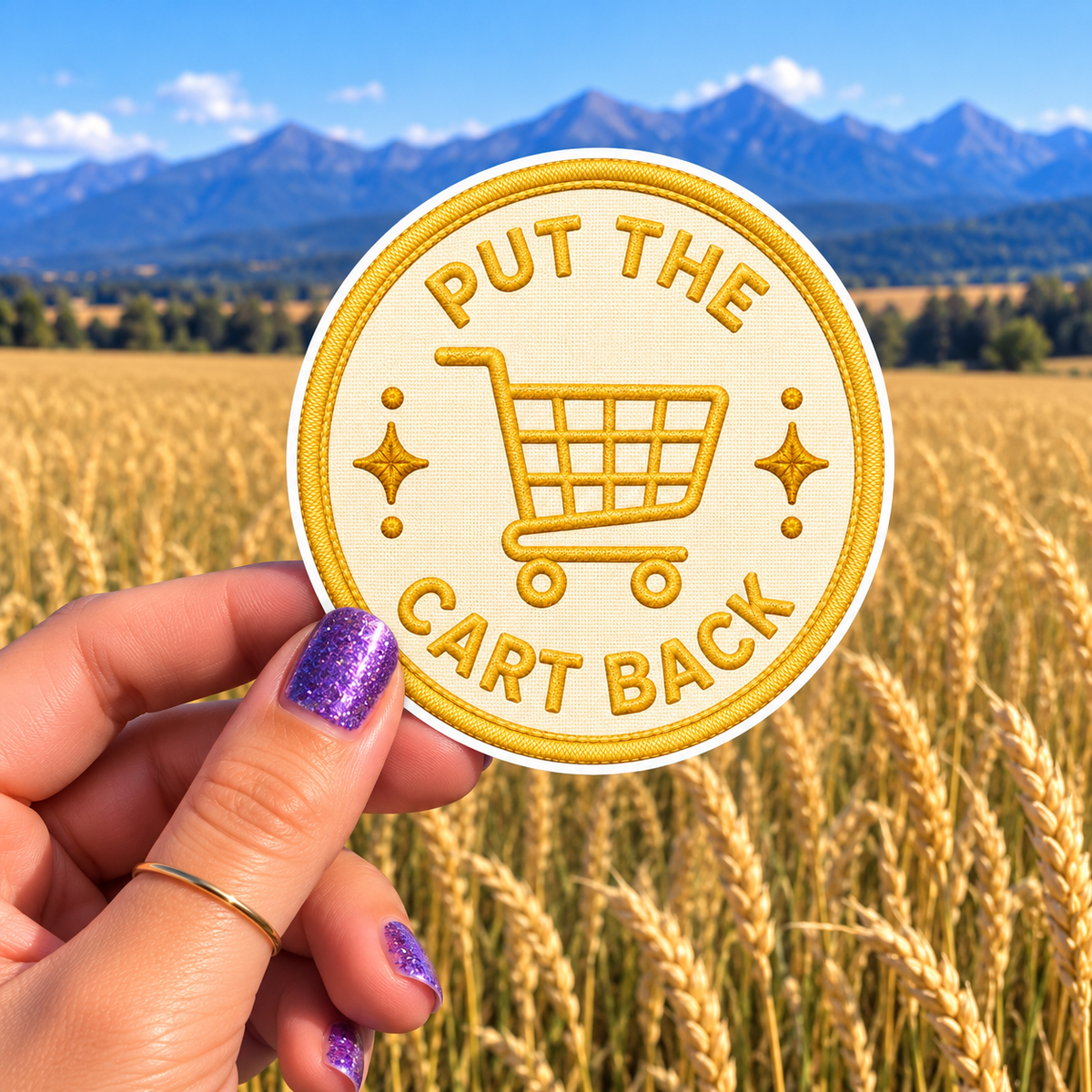 Put the Cart Back Sticker