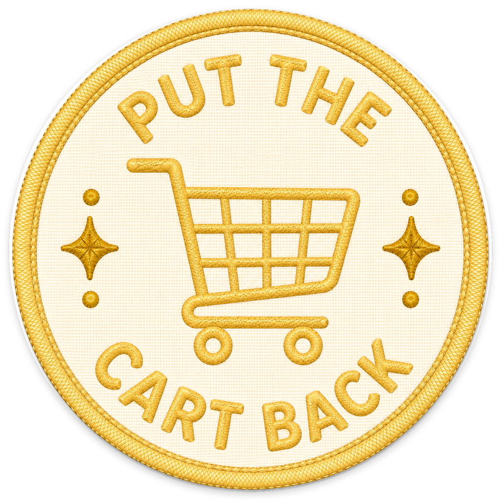Put the Cart Back Sticker
