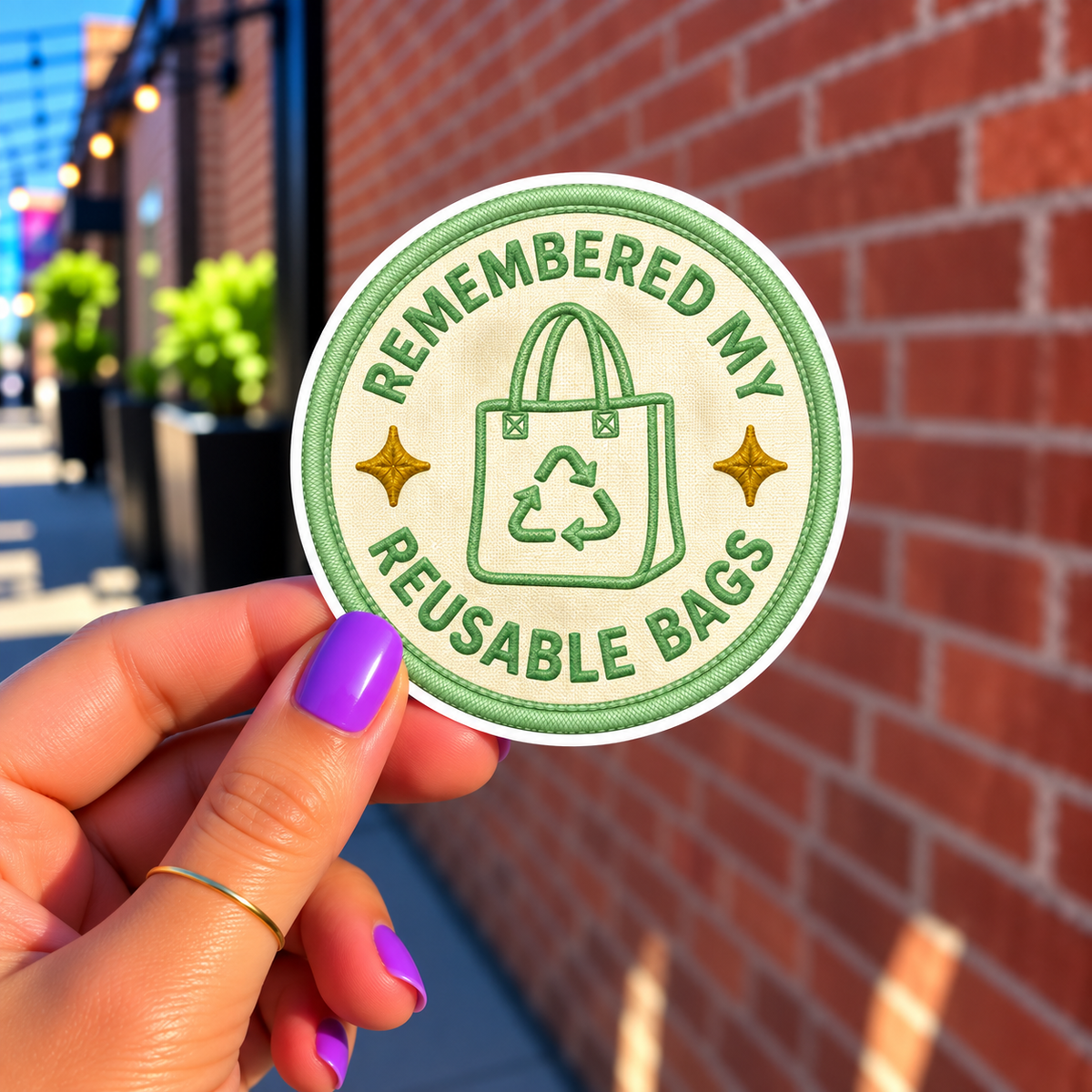 Remembered My Reusable Bags Sticker