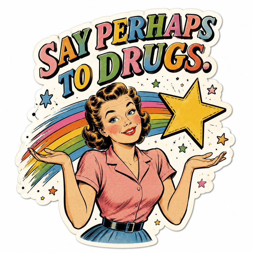 Say Perhaps to Drugs Sticker