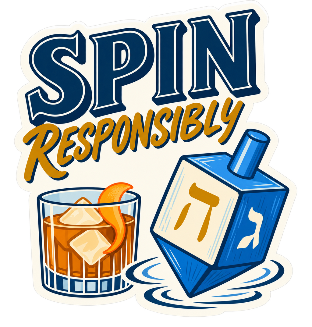 Spin Responsibly sticker, flat artwork