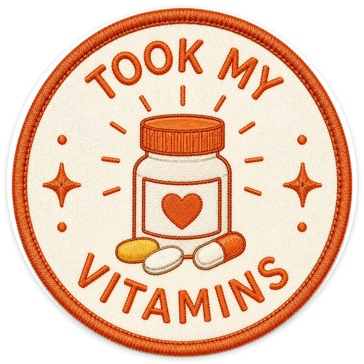 Took My Vitamins Sticker